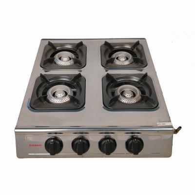 China Hotel 4 Butane For Restaurant Cooker Stainless Steel Table Top Honeycomb Gas Stove LPG 4 Burner Gas Stove Family Kitchen Appliance for sale