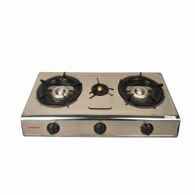 China Household Honeycomb for Wok Cast Iron Pipe Double 2 Burner CKD Stainless Steel Gas Stove Family Kitchen Appliance for sale