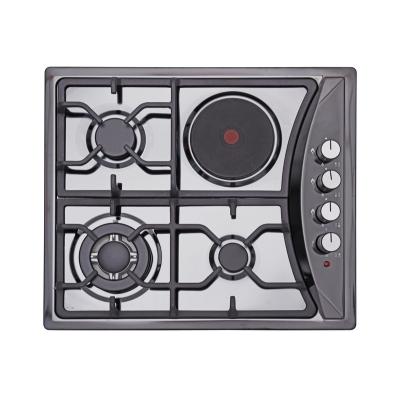 China Hotel Stainless Steel Electric Induction Cooker 4 Burner Gas Cooktop Sabaf Ceramic Cooker Kitchen Appliance for sale