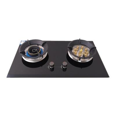 China Chinese Hotel Manufacturer Wholesale 2 Burner Built In Gas Hob Spare Part Kitchen Cooking Home Cook Built In Cooktop LPG Gas Stove Use for sale