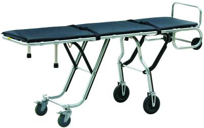 China Corpse Trolley Mortuary Equipment 1000lb Multi Level One Man Control Mortuary Cot for sale