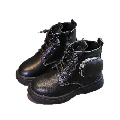 China Waterproof 2021 Winter Autumn New Little Princess Single Boots British Style Fashion Children Girls Martin Boots for sale