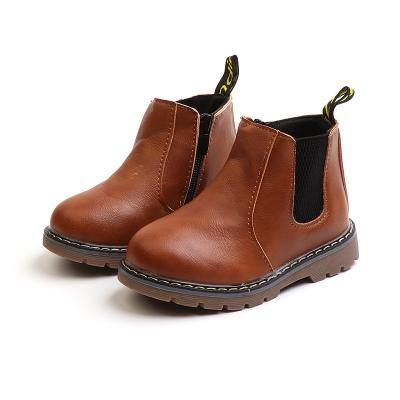 China Big Boy Waterproof Children's Shoes Boys Shorts Boots England Leather Shoes Girls Boots Limited Winter Rain Boots for sale