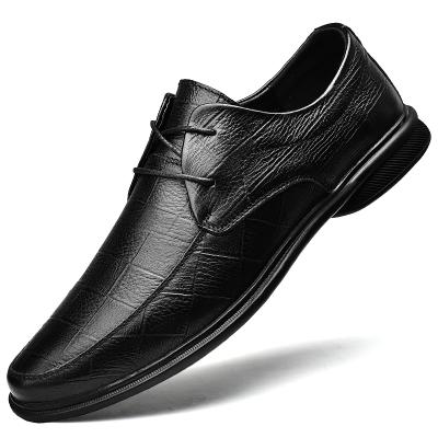 China Lightweight Classic Dress Fashion Elegant Business Formal Wedding Shoes Slip On Office Oxford Leather Shoes Men for sale