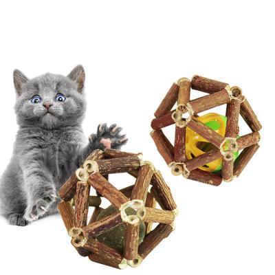 China Stored Resistant Funny Teeth Cat Ball Pet Supplies Hot Sale Bite Catnip Cleaner Cat Chew Toys for sale