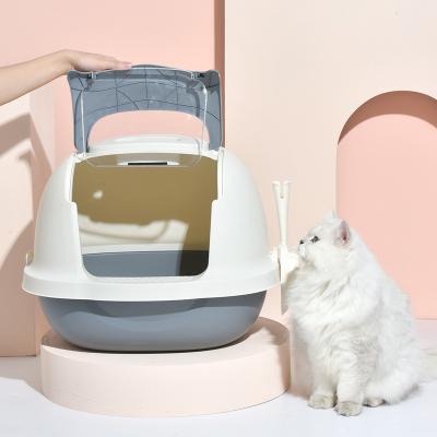 China Large Sustainable Cat Litter Box Self Cleaning Luxury Smart Automatic Bin Toilet For Cats for sale