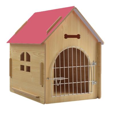 China Small And Medium Breathable Wooden Kennel Factory Wooden Dog Kennel Custom Manufacturer Wholesale for sale