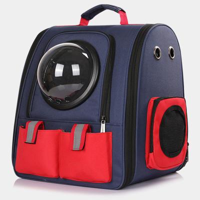 China Outdoor Travel Pet Backpack Breathable Space Capsule Cat Dog Pet Carrier Bag 2021 for sale