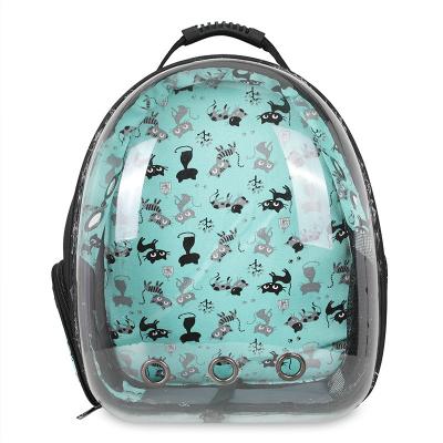 China Wholesale Outdoor Backpack Stocked Travel Carry Pet Bags Transparent Breathable Space Capsule Pet Carrier Backpack for sale