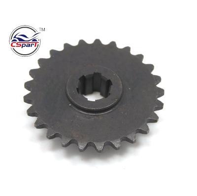 China Sprocket 25T 25 Tooth 6MM 25H Front Sprocket 47CC 49CC Mini Moto Dirt Pit Bike Parts for sale