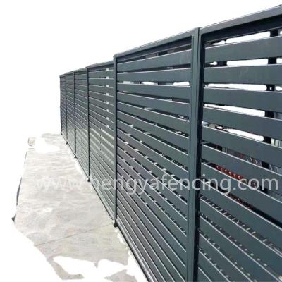 China Easily Assembled Home Decor Privacy Powder Coated Custom Aluminum Fence for sale