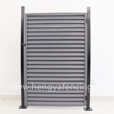 China New China Easily Assembled Decorative Aluminum Profiles Garden Slat Gates for sale