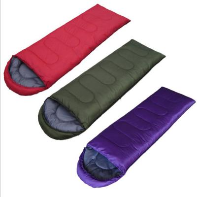 China Hybrid Type Wholesale Outdoor Dirty Adult Summer Camp Sleeping Bag Rise Sleep Bags With Hood for sale