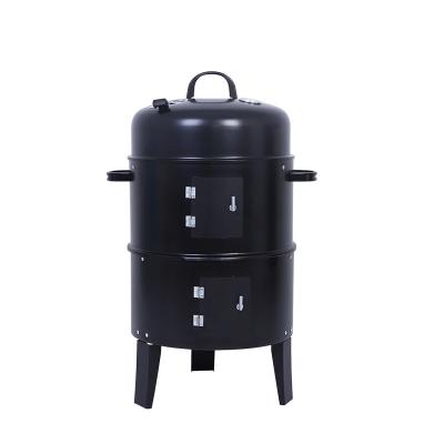 China 3 in 1 BBQ Charcoal Smoked Grill 3 in 1 Outdoor Multifunctional Home Camping Party Burner Furnace Smoked BBQ Charcoal Grill for sale