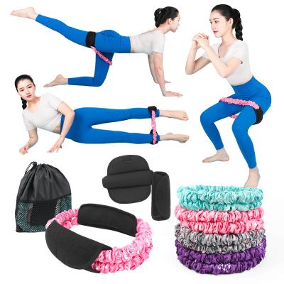 China 2022 Amazon Hot Selling TPE+SBR+Woven Protective Sleeve For Elastic Gym Fitness Loop Resistance Home Practice Bands for sale