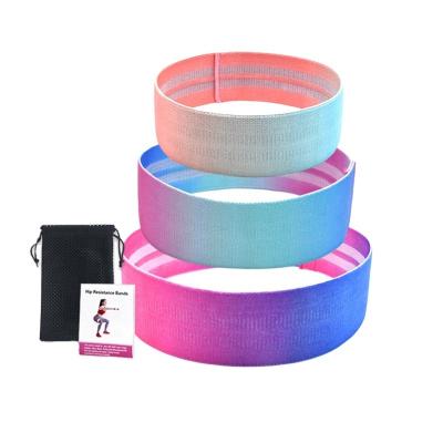 China Eco-friendly 3 PCS/SET Gradient Color Booty Band Hip Circle Loop Thigh Glute Exercise Resistance Bands Squat Bands For Legs And Butt for sale