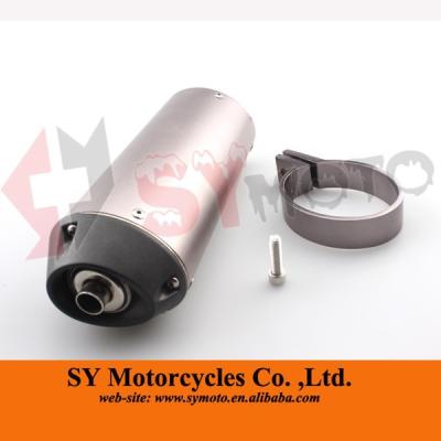 China Alloy 32mm EXHAUST Titanium Gray Alloy Muffler Exhaust Muffler Muffler For Pit Bike for sale