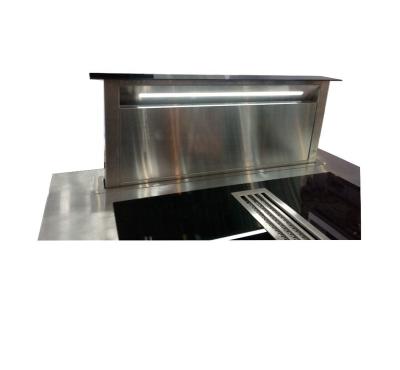 China Hotel Down Draft Worktop Telescopic Kitchen Hood for sale