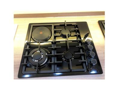 China Hotel 60cm combined stainless steel gas and electric cooktop for sale