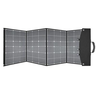 China PET+ 200w Portable Collapsible 1200 Monocrystalline Silicon 200 Watt Folding Solar Panel With Adapter Cord for sale