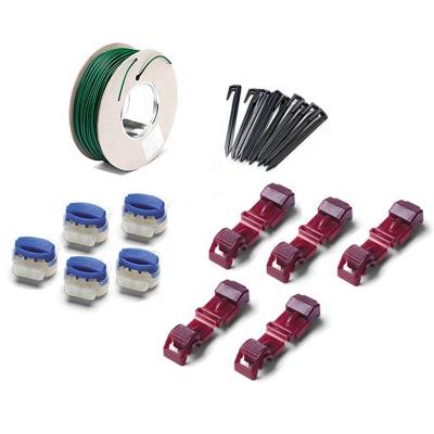 China Underground Lawn Mower Cable Repair Kit 10 Meter Boundary Wire 20 Cable Connectors for sale