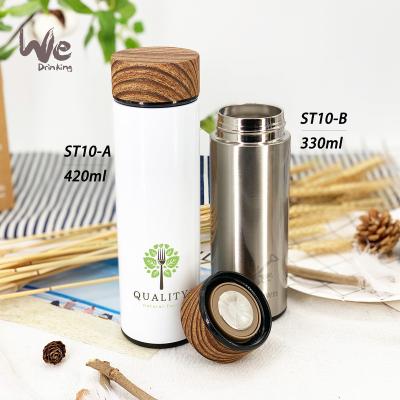 China Business ST10 420ml Stainless Steel Insulated Tea Thermos with Infuser and Strainer for Brewing Loose Leaf and Detox for sale