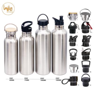 China Sustainable No Large Capacity Sports Fitness Stainless Steel Plastic Water Bottle 2L Outside for sale