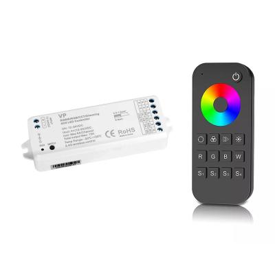 China Kluz Color Adjustment Plastic Radio Remote Control Dimmer For LED Strip RGB RGBW CTA Monochrome for sale