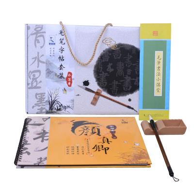 China No Need Eco-friendly Rewritable Ink Chinese Calligraphy Set With Brush For Kids Adult Beginners for sale