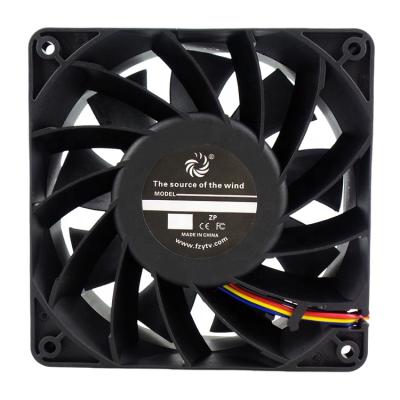 China Greenhouse Exhaust 12038 12v 24v 48v Plastic High Speed ​​DC Brushless Axial Fan 120x120x38mm for sale