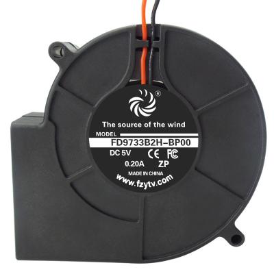 China 9733 9733 97x97x33mm Centrifugal Blower Fan DC Car Brushless 12v 24v 97mm Exhaust for Spotlight for sale