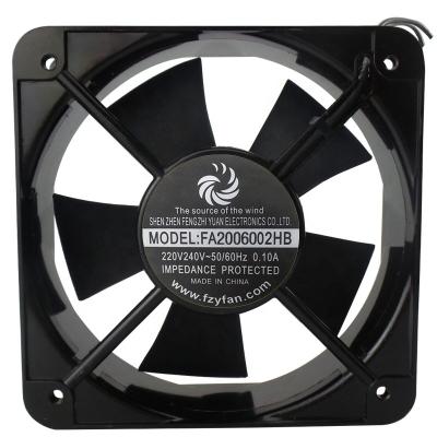 China PBT Thermoplastic Industrial AC High Cfm 8inch 2600rpm 220V 240V 200X200X60mm Axial Cooling Exhaust Fan for sale