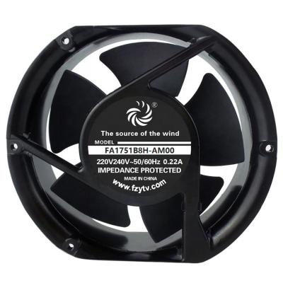 China CFM 220volt 170mm Axial High Motor 7inch IP68 IP55 220V 240V 170X152X51mm External Cooling AC Fan for sale