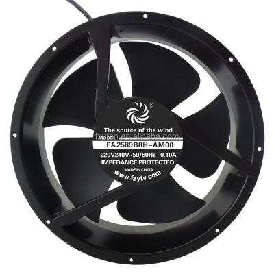 China PBT Thermoplastic Industrial Exhaust Cooling Big AC Fan 254mm 254x254x89mm 110v 220v 380v 10inch for sale