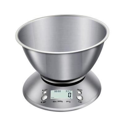 China WITH COVER A12-0028 Multifunctional Compact Electronic Kitchen Scale Top Mini Digital Platform Scale Cooking Scale for sale