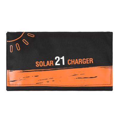 China 5V Solar Panel DC USB Folding Folding/Waterproof Smart Phone Charger 21W with Dual USB for Outdoor Camping for sale