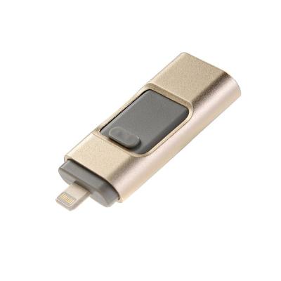 China Rectangle Metal Usb Reader 8gb 16gb 32gb 64gb Micro Usb Pen Drive /OTG I-flash Drive For iPhone 5/5s/5c/6/6 Plus/ipad Pendrive for sale