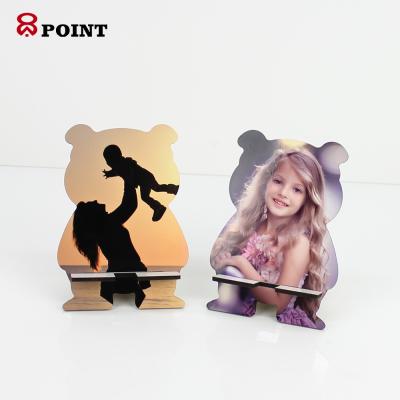 China Eco-friendy/Wood/Customized Sublimation Wooden MDF Mobile Holders For Pad Home Mobile And Laptop Decorations for sale