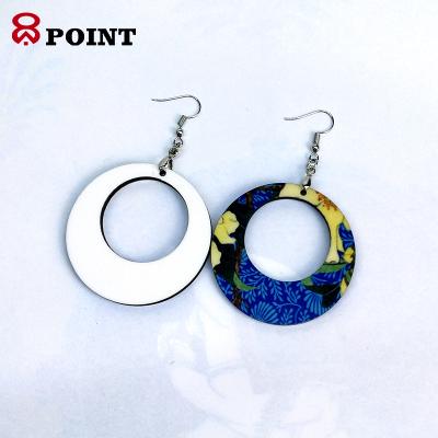 China Picture can last as long as 4 years of new arrival DIY sublimation mdf earrings cheap wooden earring hooks 2021 for sale