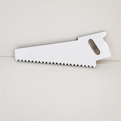 China DIY Style American MDF Handsaw Shape Empty Wooden Sign For Dye Sublimation for sale