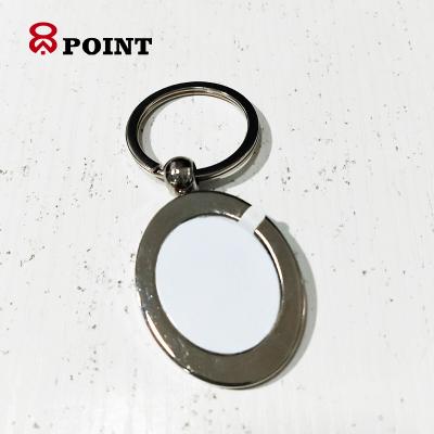 China Art Gifts Factory Souvenir Key Chain Metal Reusable Logo Heat Press Image Metal Key Chain for sale