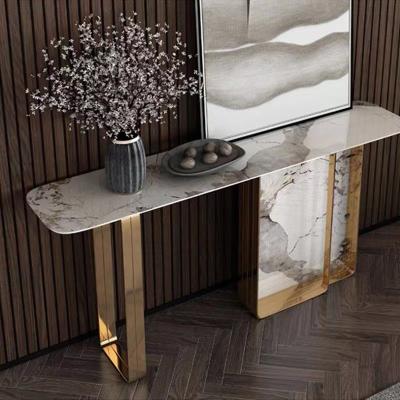 China Edelstahl Marmor Top Entry Console Tisch Schreibtisch 1,2 m/1,5 m zu verkaufen