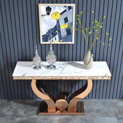 China Wholesale Marble Console Tables - Stainless Steel Frames For Durability for sale