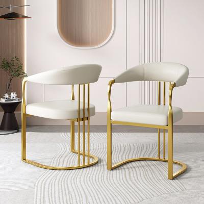 China Luxe-eetstoelen met roestvrijstalen flens voor ontspanningsvoorzieningen Te koop