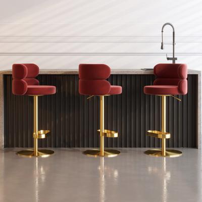 China High Rebound Sponge Breakfast Barstools Voor Cafe / Keuken / Hotel Te koop