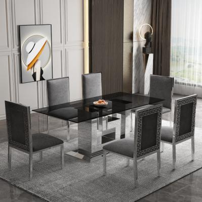 China Estilo moderno Mesa de comedor de vidrio de 0,9 m de ancho para la satisfacción del cliente en venta