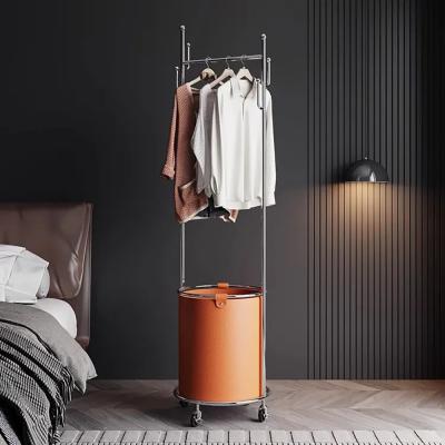 Chine Porte-pièce pour porte-pièces de sol moderne en cuir PU et en métal personnalisable à vendre