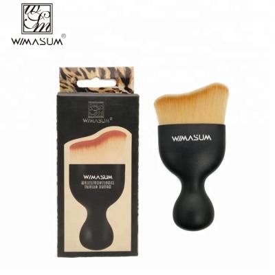 China Convenient Hot Selling Wave Bow S Shape Curved Liquid Hair Foundation Makeup Brush for sale