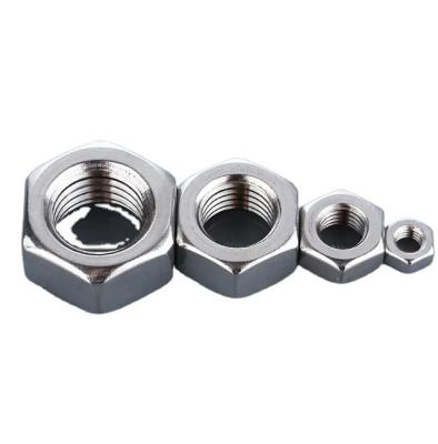 China Foreign heavy industry best-selling thread stainless steel coarse or fine hexagon nuts for mechanical hardware for sale