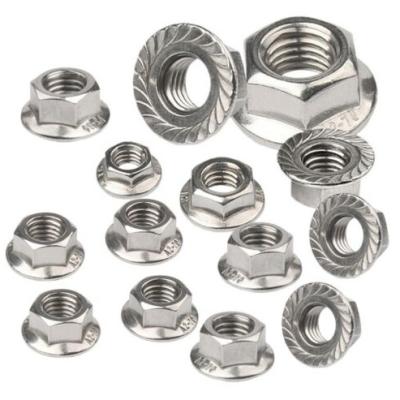 China Heavy Industry Extra Large Profit Space Hardware Stainless Steel Grade A2-70/A4-70 Hexagon Flange Nut for sale